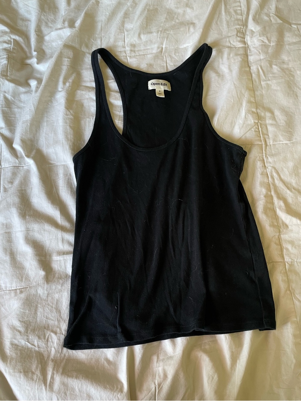 Open Edit Black Racerback Tank size small - Picture 3 of 5